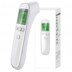 Termometro digitale a infrarossi - fronte/orecchio - senza contatto - display LCD