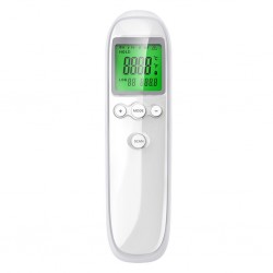 Digitalt infrarødt termometer - panne / øre - berøringsfritt - LCD-display