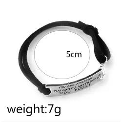 Leren armband - inspirerende berichten - unisexArmbanden