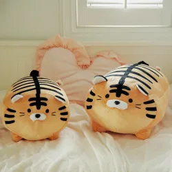 Animales de pelucheTigre redondo gordo - peluche - cojín blando