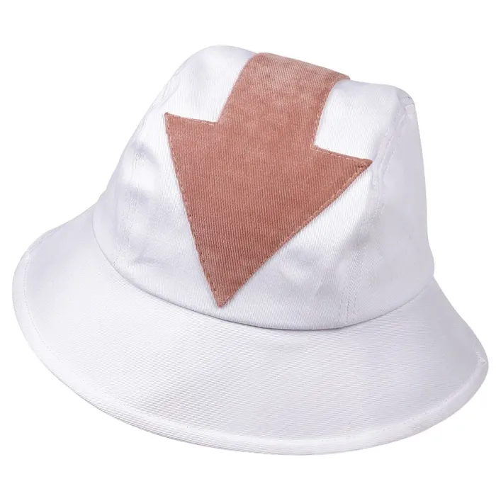 Sommerhat - bøttestil - pilesymbol trykt