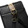 Petit sac bandoulière en cuir - style punk - tête de mort / rivets