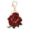 Rosa de cristal - chaveiro