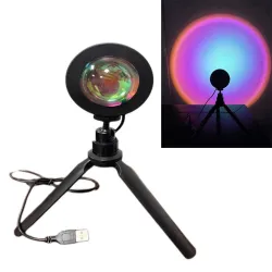 Luces & IluminaciónLámpara de brillo posterior LED - proyector de luz de arco iris - giratorio - USB