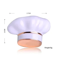 White chef's cap - broochBrooches