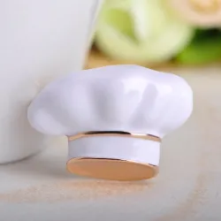 Toque de chef blanche - broche