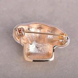 Toque de chef blanche - broche