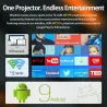 AUN AKEY9S - LED projektor HD - Android - Bluetooth - WIFI - 4K - 1080PProjektory