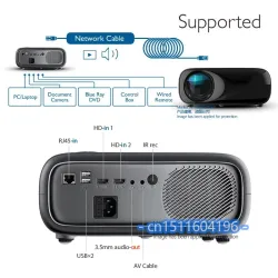 AUN AKEY9S - LED HD -projektori - Android - Bluetooth - WIFI - 4K - 1080P