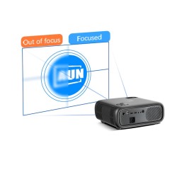 AUN AKEY9S - Projecteur LED HD - Android - Bluetooth - WIFI - 4K - 1080P