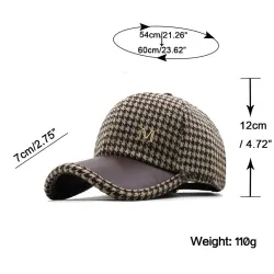 Trendy baseballhat - britisk ternet design