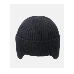 Warme Winter-Strickmütze - mit Schirm / Ohrenschutz