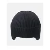 Warme Winter-Strickmütze - mit Schirm / Ohrenschutz