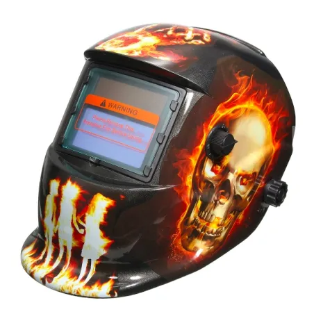 Auto-darkening welding helmet - hellfire / skullHelmets