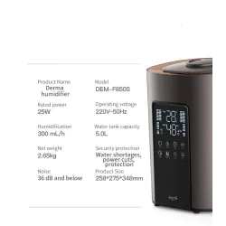 Luftfukter - UV-lampe - 5 L