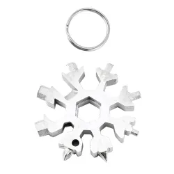 Multi-outil 18 en 1 - décapsuleur / tournevis inox - flocon de neige