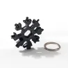 18 in 1 Multitool – Flaschenöffner/Schraubendreher aus Edelstahl – Schneeflocke