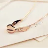 Heart / angel wings pendant - with necklace - stainless steelNecklaces