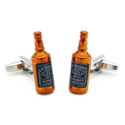 Whisky bottle cufflinksCufflinks