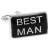 Suorakaiteen muotoiset hääkalvosinnapit - BEST MAN