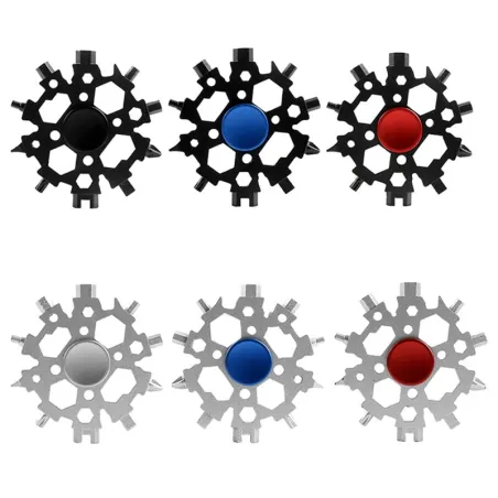 23-i-1 multiverktyg - fidget spinner - flasköppnare - skiftnyckel - snöflinga i rostfritt stål