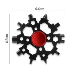 23-in-1 multitool - fidget spinner - flesopener - moersleutel - roestvrijstalen sneeuwvlokFidget-spinner
