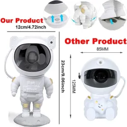 Projecteur LED - veilleuse - rotatif - ciel étoilé - galaxie - forme astronaute