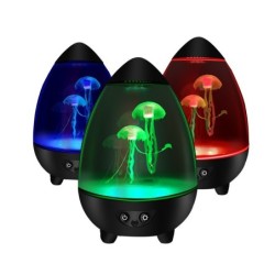 Eiförmige Nachtlampe - RGB - schwimmende Qualle