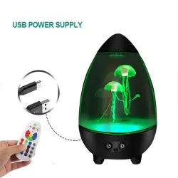 Eggformet nattlampe - RGB - svømmemaneter