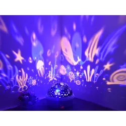 Projektor LED rozgwieżdżonego nieba - lampka nocna - USBOświetlenie sceniczne i eventowe