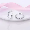 Round earrings - crystal stars / moon - 925 sterling silverEarrings