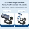 3 in 1 langaton laturi - magneettiteline - pikalataus - iPhonelle - iWatch - AirPods - 15W