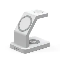 3 i 1 magnetisk trådløs oplader - hurtig opladning - til iPhone - Apple Watch - AirPods