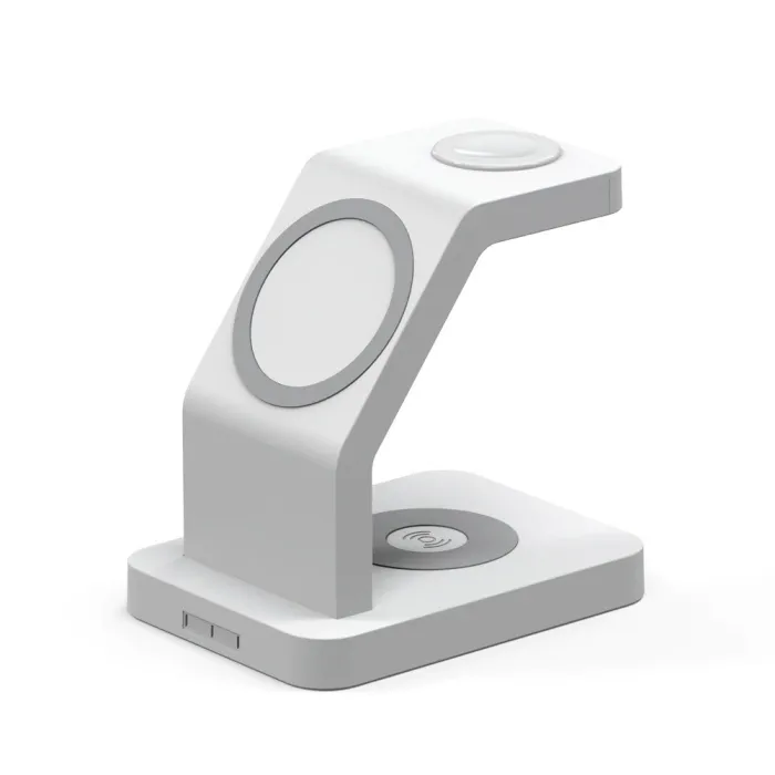 3 i 1 magnetisk trådløs lader - hurtiglading - for iPhone - Apple Watch - AirPods