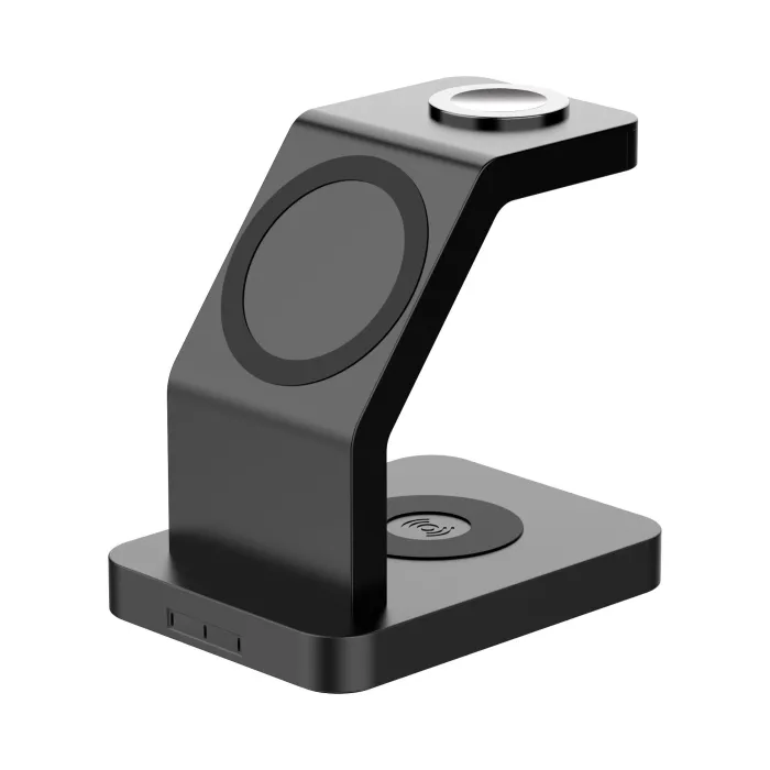 3 i 1 magnetisk trådløs lader - hurtiglading - for iPhone - Apple Watch - AirPods