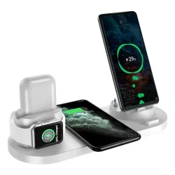 Trådløs oplader - hurtigopladningsstander - til iPhone - Apple Watch - AirPods