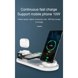 Trådløs lader - hurtigladestativ - for iPhone - Apple Watch - AirPods