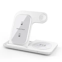3 i 1 trådløs oplader - hurtigopladningsstander - til iPhone - AirPods - Apple Watch - Samsung