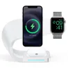 3 i 1 magnetisk trådløs oplader - hurtigopladningsstander - til iPhone - AirPods - Apple Watch