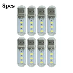 USB strip light - mini LED lamp - noodverlichting - 8 stuksVerlichting