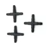 copy of Cross straight for 4/7 mm hose - 1/4 barbed connector - threaded pipe - garden micro irrigation - 20 piecesSprinklers