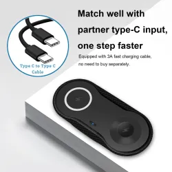 2 in 1 kabelloses magnetisches Ladegerät – für Samsung – iPhone – Apple Watch – 20 W