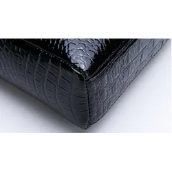 Vintage axelväska - krokodilskinnsmönster
