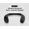 Bluedio HS - kaulaan kiinnitettävä kaiutin - Bluetooth 5.0 - basso - FM - SD-korttipaikka - mikrofoni