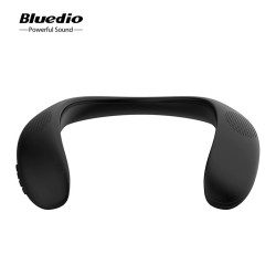Bluedio HS - alto-falante montado no pescoço - Bluetooth 5.0 - baixo - FM - slot para cartão SD - microfone