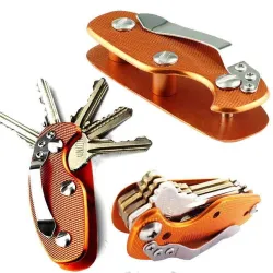 Sammenleggbar nøkkelorganisator - aluminiumsholder