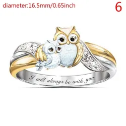 Uglemor med barn - krystallring - "I Will Always Be With You" skrift