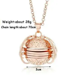 CollarRelicario con foto extensible - con collar