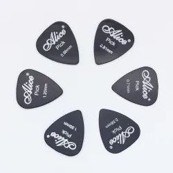 Gitarrplockar - 0,58 mm - 0,71 mm - 0,81 mm - 0,96 mm - 1,2 mm - 1,5 mm - 6 stycken