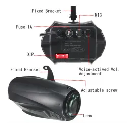Lampe laser de scène - projecteur de lumière - LED - 64 RGBW - 10W
